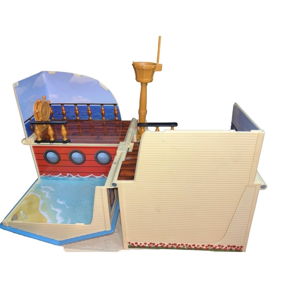 Olivia the Pig 2 in1 Transforming Playset House Pirate Ship W/ Peppa Pig Figures - Picture 5 of 16